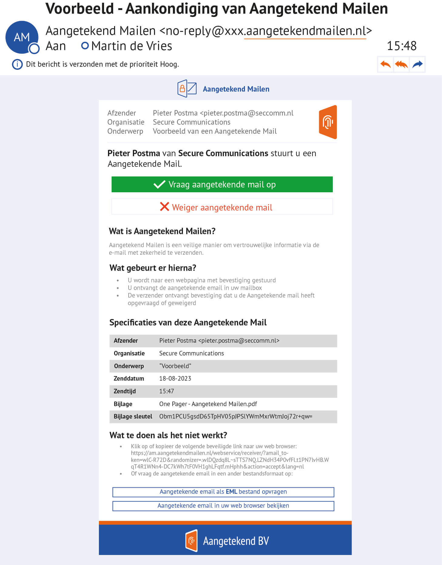 Aangetekende Mail Ontvangen 3 Aangetekende Mail ontvangen